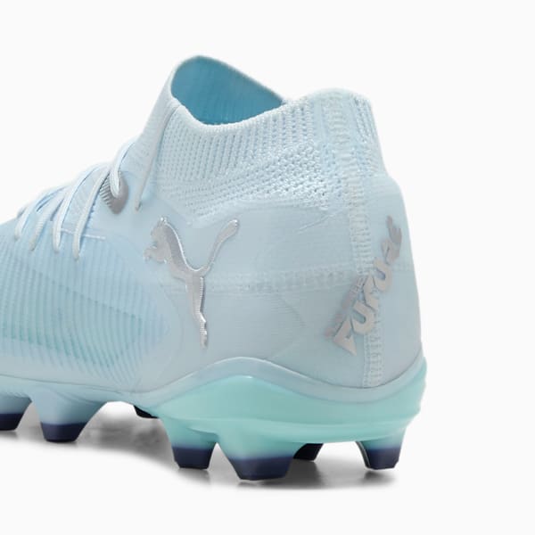 Chaussures de soccer à crampons pour terrain ferme/terrain artificiel FUTURE 8 PRO LIGHT UP Femme, Icy Blue-Light Aqua-PUMA White-Lapis Lazuli-PUMA Silver, extralarge